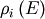 \rho_i \left(E \right)