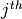 j^{th}