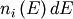 n_i \left( E \right) dE