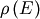 \rho \left( E \right)